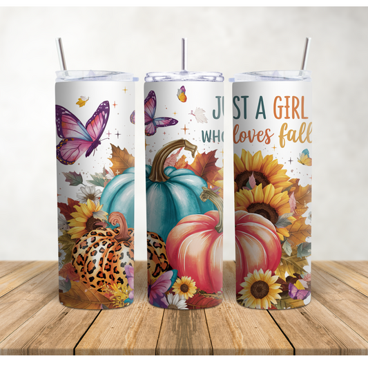 Fall 20 oz Skinny Tumbler and Travel Mugs 12 oz