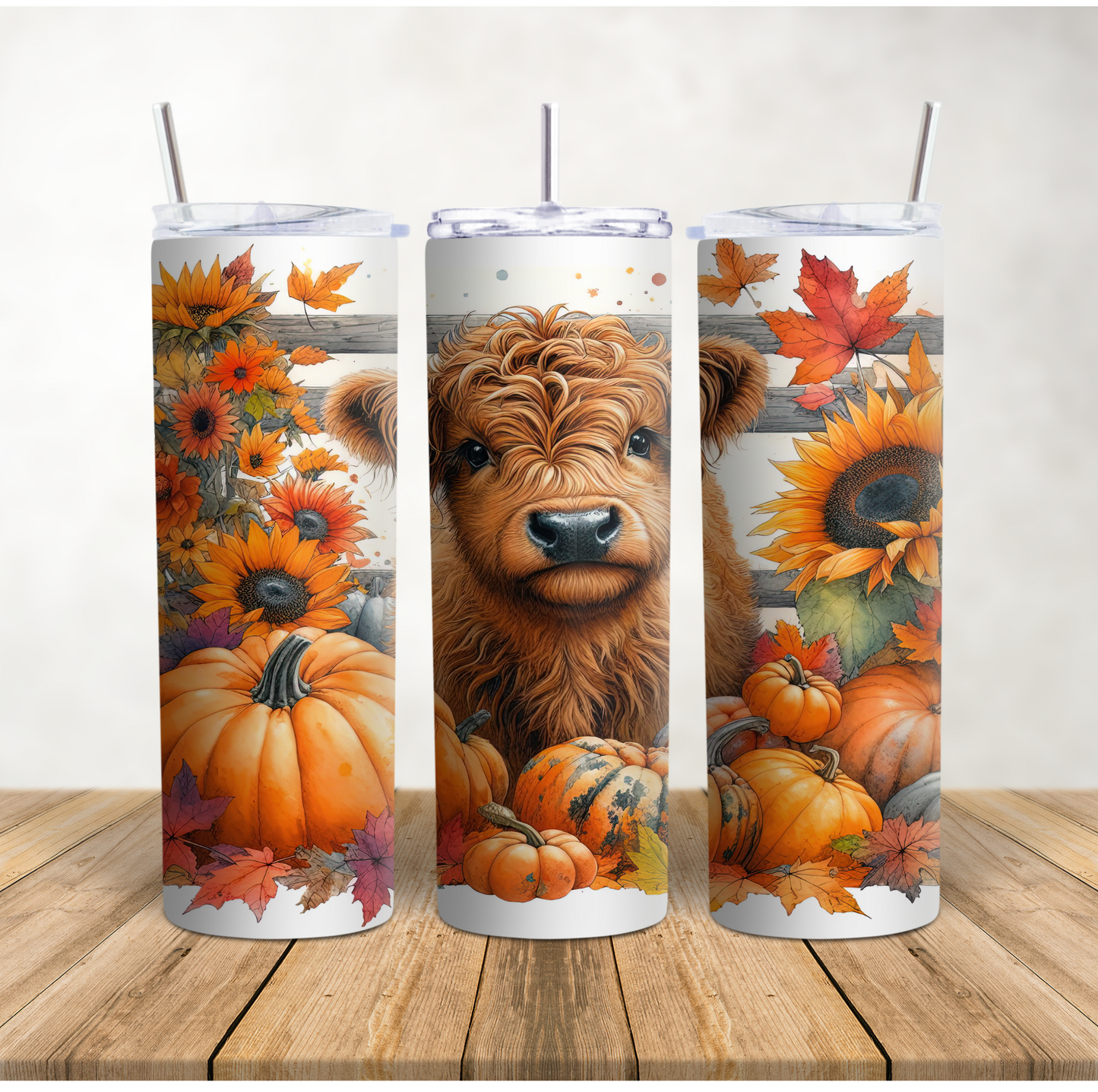 Fall 20 oz Skinny Tumbler and Travel Mugs 12 oz