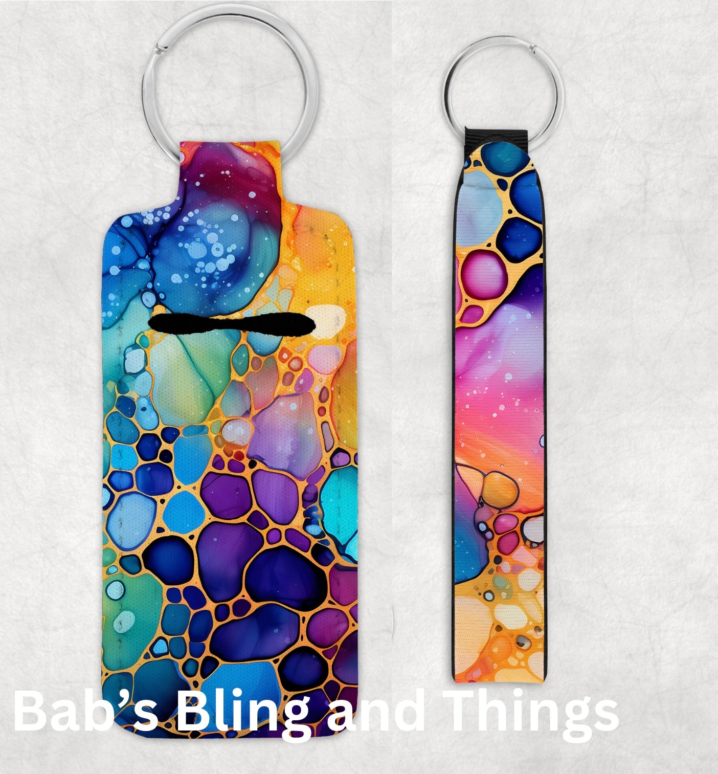 Lip Balm Holder and Wristlet Set