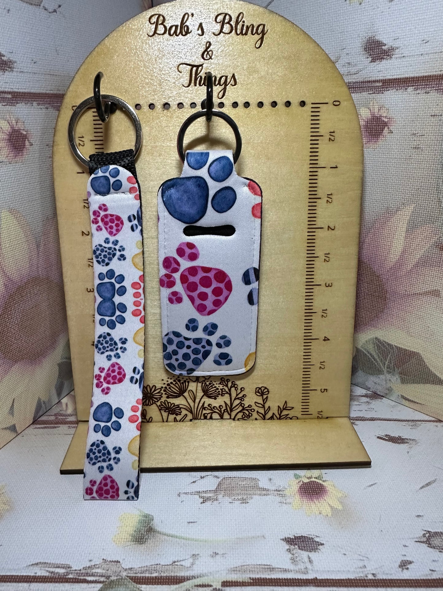 Lip Balm Holder and Wristlet Set