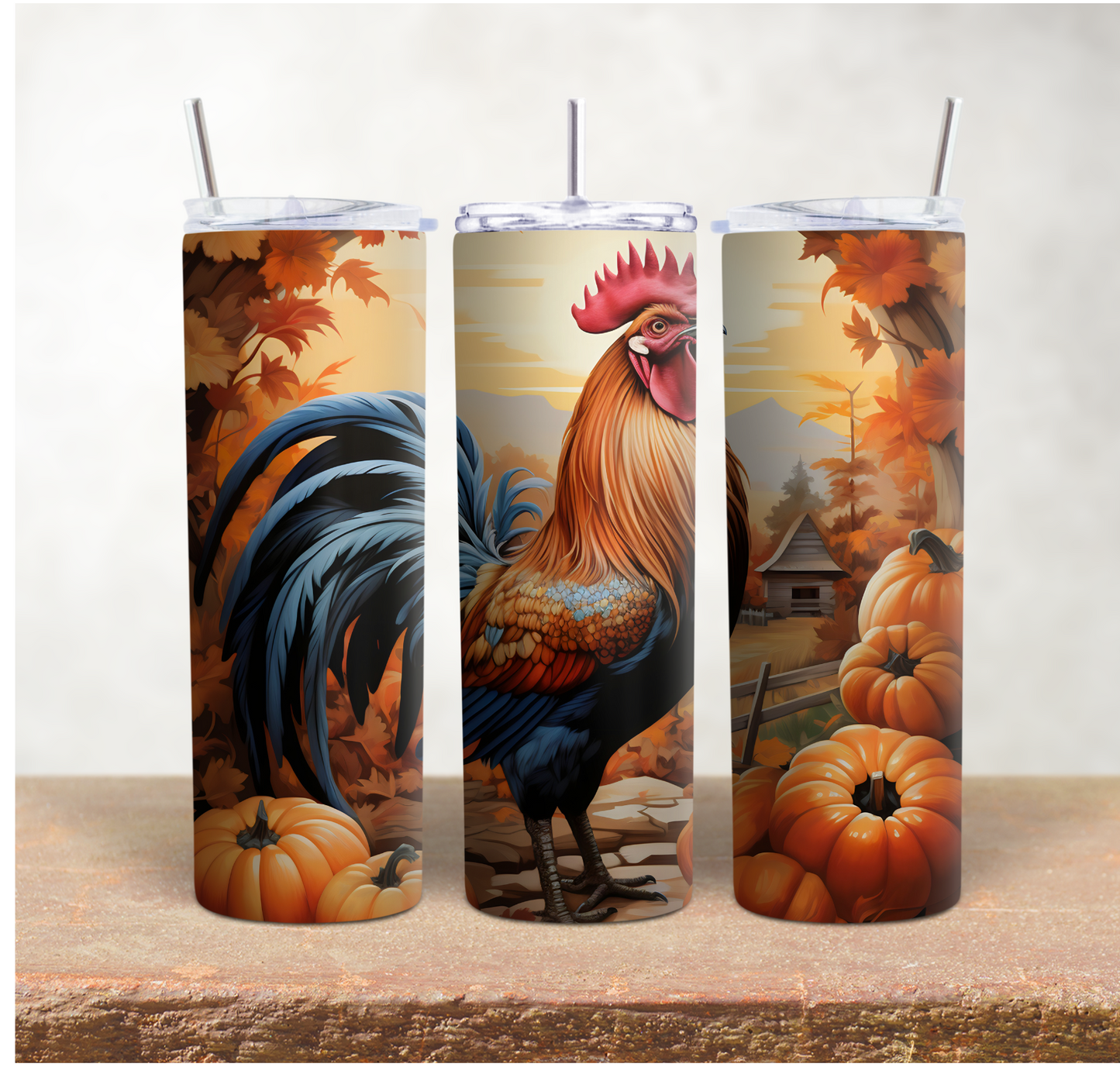 Fall 20 oz Skinny Tumbler and Travel Mugs 12 oz