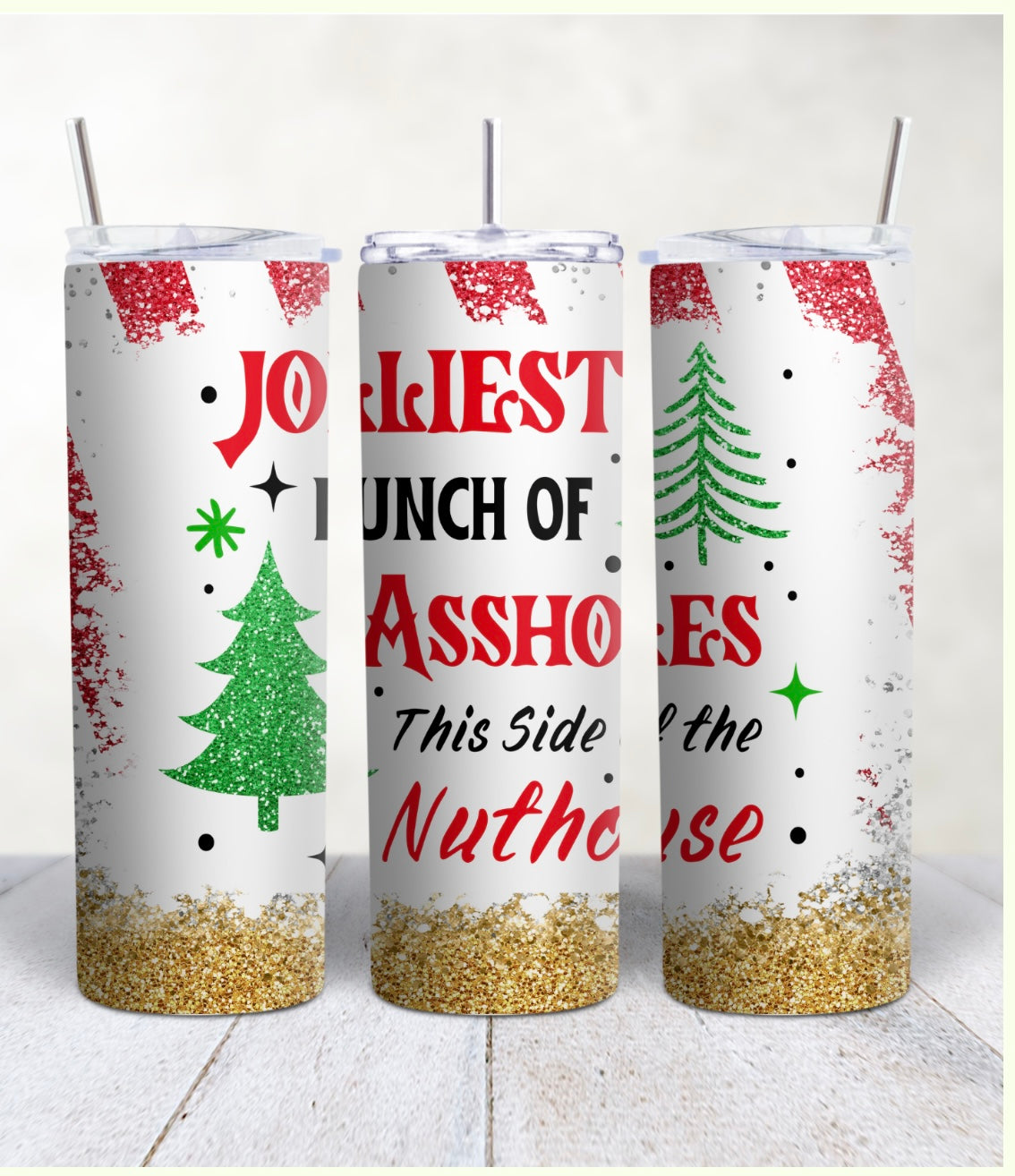 Christmas 20 Oz. Skinny Tumblers and 12 0z. Travel Mugs