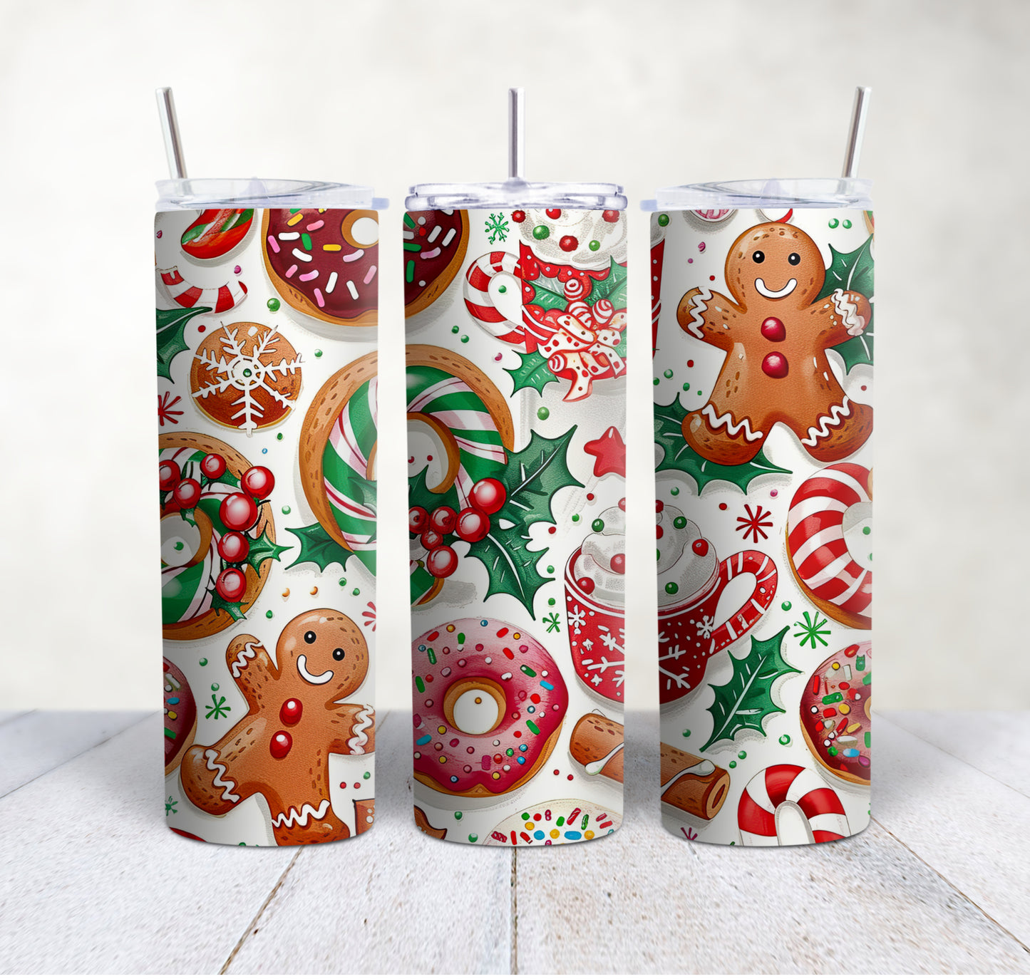 Christmas 20 Oz. Skinny Tumblers and 12 0z. Travel Mugs