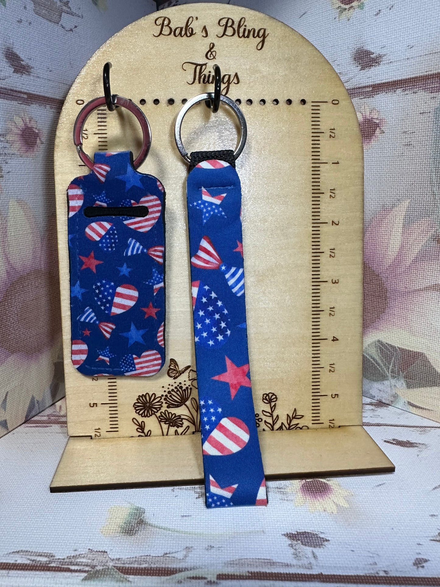 Lip Balm Holder and Wristlet Set