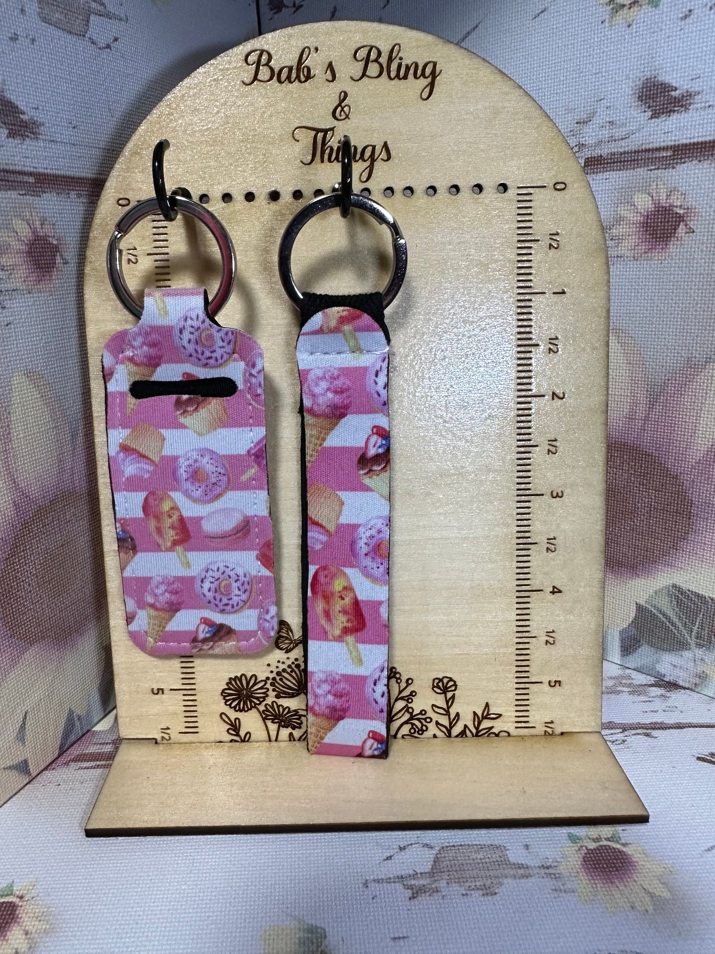 Lip Balm Holder and Wristlet Set