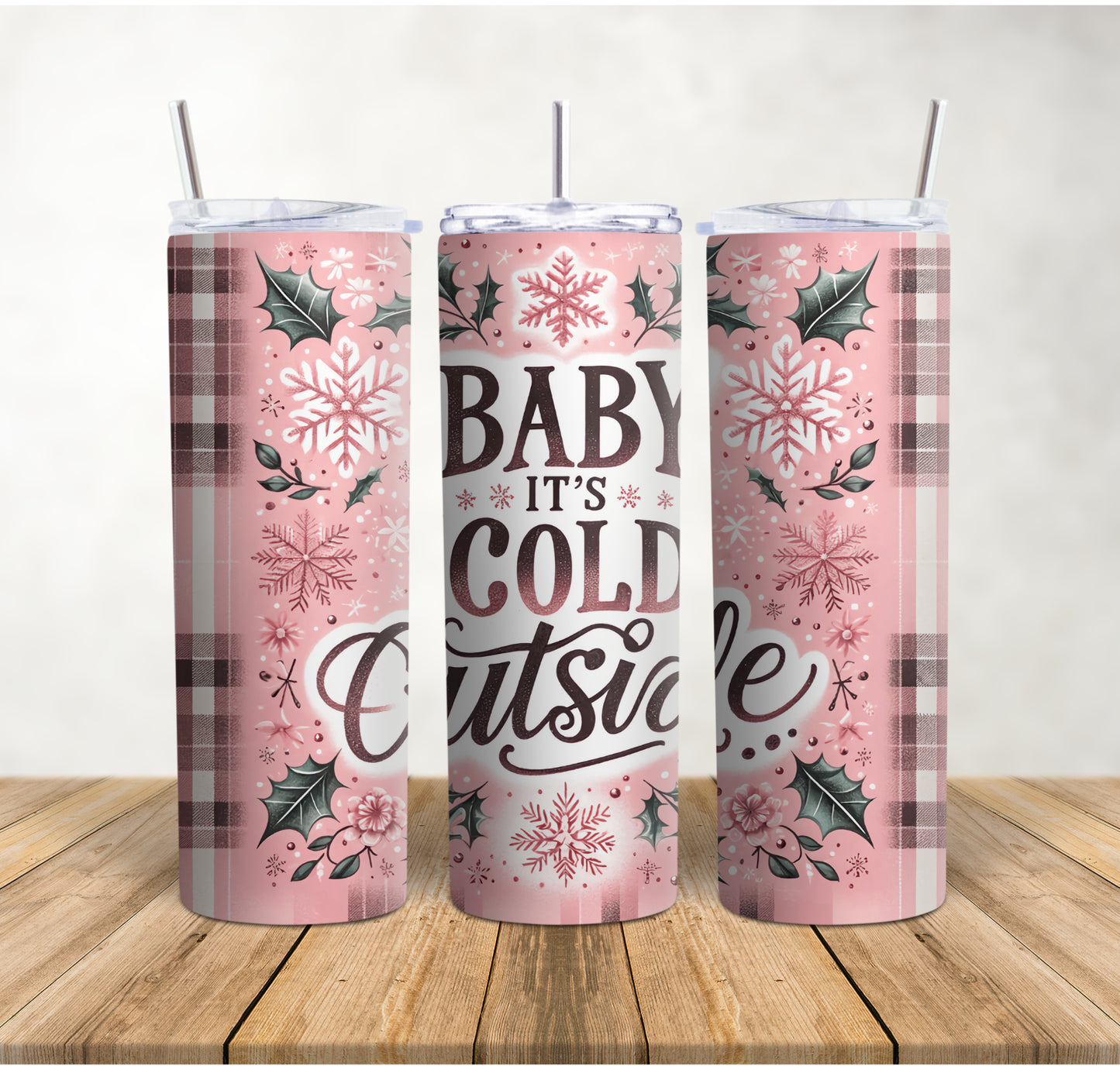 Christmas 20 Oz. Skinny Tumblers and 12 0z. Travel Mugs