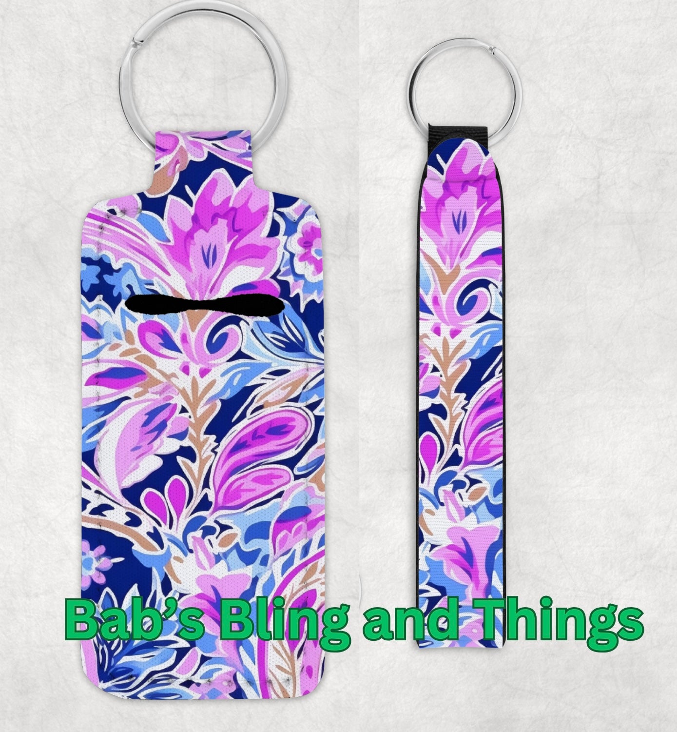 Lip Balm Holder and Wristlet Set