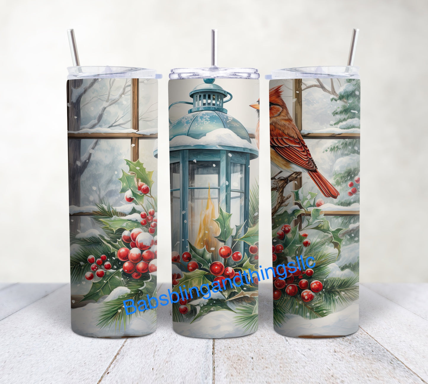 Christmas 20 Oz. Skinny Tumblers and 12 0z. Travel Mugs